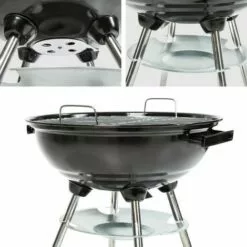 JARDIBRICODECO Barbecue Boule Ø 41,5 Cm Acier Galvanisé, Grill, Fumoir, Smoker Avec Régulateur De Ventilation Température - Charbon De Bois -France Barbecue Soldes Boutique 55331084 5