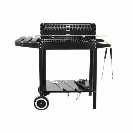 JARDIBRICODECO Barbecue Charbon Chariot LISA + Accessoires Offert 3 JARDIBRICODECO Barbecue Charbon Chariot LISA + Accessoires Offert