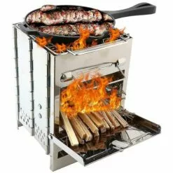 REGALI Poêle à Bois Portable Pliable Grill Camping En Plein Air Ustensiles De Cuisine Barbecue -France Barbecue Soldes Boutique 55344488 4