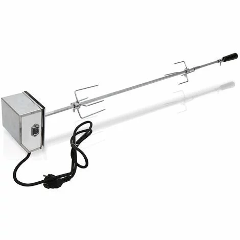 VINGO Barbecue à Brochettes Avec Moteur Pour Poulet Agneau,117cm, Bœuf Ou Rôti Roulé, Avec Broche Réglable En Hauteur Pour Jusqu'à 18 Kg - Argent 3 VINGO Barbecue à Brochettes Avec Moteur Pour Poulet Agneau,117cm, Bœuf Ou Rôti Roulé, Avec Broche Réglable En Hauteur Pour Jusqu'à 18 Kg - Argent