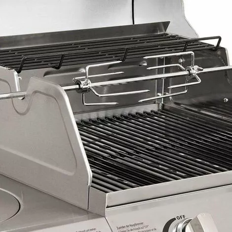 VINGO Barbecue à Brochettes Avec Moteur Pour Poulet Agneau,117cm, Bœuf Ou Rôti Roulé, Avec Broche Réglable En Hauteur Pour Jusqu'à 18 Kg - Argent 5 VINGO Barbecue à Brochettes Avec Moteur Pour Poulet Agneau,117cm, Bœuf Ou Rôti Roulé, Avec Broche Réglable En Hauteur Pour Jusqu'à 18 Kg - Argent – Image 3