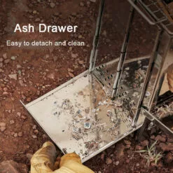 ASUPERMALL Kit De Soufflerie Pour Réchaud à Bois Pliable Mini BBQ Grill Avec Sac De Transport Pour La Randonnée, Le Camping Et La Cuisine -France Barbecue Soldes Boutique 55665977 4