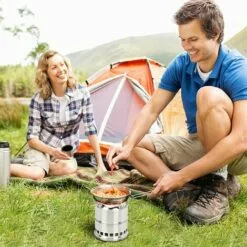 TRIOMPHE Réchaud De Camping,T-Audace Poêle à Alcool Au Feu De Bois Pliable Petit Poêle Portable En Acier Inoxydable Pour Randonnée En Plein Air Randonnée Voyager Pique-Nique Barbecue -France Barbecue Soldes Boutique 56067571 4