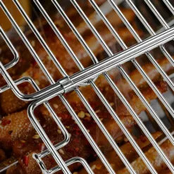 CAMPOUT Extérieur En Acier Inoxydable Gril Pliant Portable Gril Famille Camping Barbecue Bois Poêles à Charbon De Bois - Argent -France Barbecue Soldes Boutique 56090780 5