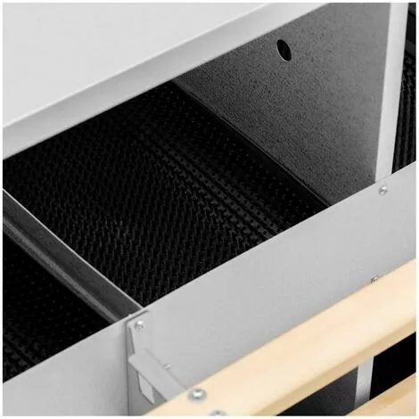 WIESENFIELD Pondoir À Poules Professionnel Avec Tapis De Ponte 12 Compartiments Galvanisé - Argent 5 WIESENFIELD Pondoir À Poules Professionnel Avec Tapis De Ponte 12 Compartiments Galvanisé - Argent – Image 3