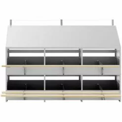 WIESENFIELD Pondoir À Poules Professionnel Avec Tapis De Ponte 12 Compartiments Galvanisé - Argent 11 WIESENFIELD Pondoir À Poules Professionnel Avec Tapis De Ponte 12 Compartiments Galvanisé - Argent -France Barbecue Soldes Boutique 56477900 5