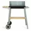LIVOO Barbecue Charbon Sur Pied Finition Bois 48 X 28 Cm - Gris -France Barbecue Soldes Boutique 56622481 1