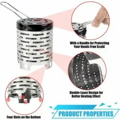 BEARSU Chauffage Gaz Camping Cuisinière Extérieure Couvercle Mini Portable Bouchon Chauffant, Chauffage Au Gaz Camping Car Pour Butane Gaz Cuisinière Brûleur Camping Tente Pique Nique 9 BEARSU Chauffage Gaz Camping Cuisinière Extérieure Couvercle Mini Portable Bouchon Chauffant, Chauffage Au Gaz Camping Car Pour Butane Gaz Cuisinière Brûleur Camping Tente Pique Nique -France Barbecue Soldes Boutique 57020617 3