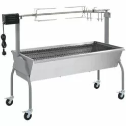 NOVA Barbecue De Charbon XL Avec Calandre Et Turrosto électrique Rôtissoire Pour Barbecue électrique Acier Inoxydable