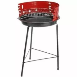 Vargan Barbecue à Charbon De Bois - Demi-ouvert - Ø33 Cm - Noir/Rouge -France Barbecue Soldes Boutique 57262978 3