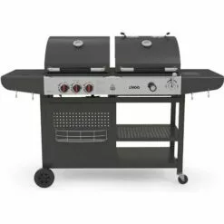 Barbecue Gaz Et Charbon LIVOO DOC254 - Noir