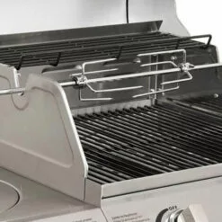 SWANEW Barbecue à Brochettes Avec Moteur Pour Poulet Agneau,117cm, Bœuf Ou Rôti Roulé, Avec Broche Réglable En Hauteur Pour Jusqu'à 18 Kg - Argent -France Barbecue Soldes Boutique 57503516 4