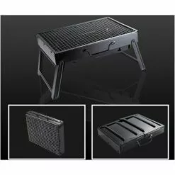DENUOTOP Barbecue Charbon Barbecue Au Charbon De Bois, Barbecue Portable Barbecue En Acier Inoxydable Pliable Barbecue Fumeur Grill Barbecue Bureau Parfait Pour Le Camping Pique-Nique En Plein Air Garden Party -France Barbecue Soldes Boutique 57589132 4