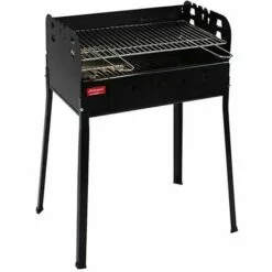 Ferraboli Barbecue Ledro Avec Grille Chromée 58 X 37cm Brasier Double