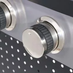 LOLA HOME Barbecue à Gaz Birgitt Avec 2 Brûleurs En Acier Noir 52x116x110 Cm -France Barbecue Soldes Boutique 57715525 5