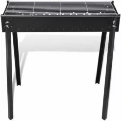 INLIFE Support De Barbecue Au Charbon De Bois Carré 75x28 Cm