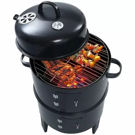 INLIFE Gril Barbecue Au Charbon 3 En 1 40x80 Cm 3 INLIFE Gril Barbecue Au Charbon 3 En 1 40x80 Cm