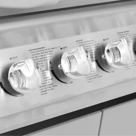 INLIFE Barbecue à Gaz 4 + 1 Zone De Cuisson Noir Et Argenté 6 INLIFE Barbecue à Gaz 4 + 1 Zone De Cuisson Noir Et Argenté – Image 4