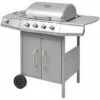 INLIFE Barbecue à Gaz 4 + 1 Zone De Cuisson Argenté -France Barbecue Soldes Boutique 57884947 1