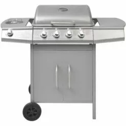 INLIFE Barbecue à Gaz 4 + 1 Zone De Cuisson Argenté -France Barbecue Soldes Boutique 57884947 3