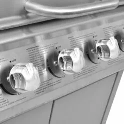 INLIFE Barbecue à Gaz 4 + 1 Zone De Cuisson Argenté -France Barbecue Soldes Boutique 57884947 5