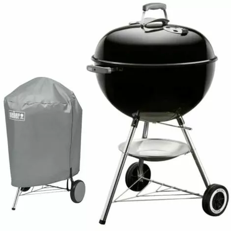 Pack Weber Barbecue à Charbon Classic Kettle 57 Cm Noir - Une Housse De Protection Imperméable 3 Pack Weber Barbecue à Charbon Classic Kettle 57 Cm Noir - Une Housse De Protection Imperméable