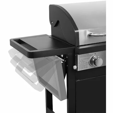 AMSTA - AMBB77807 - Barbecue à Gaz - 12 800 Watts - 4 Brûleurs - Chariot De Rangement - Thermomètre Intégré 5 AMSTA - AMBB77807 - Barbecue à Gaz - 12 800 Watts - 4 Brûleurs - Chariot De Rangement - Thermomètre Intégré – Image 3