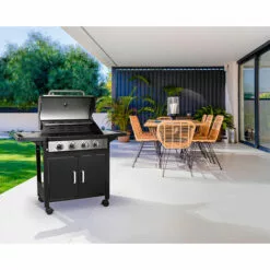 AMSTA - AMBB77807 - Barbecue à Gaz - 12 800 Watts - 4 Brûleurs - Chariot De Rangement - Thermomètre Intégré 10 AMSTA - AMBB77807 - Barbecue à Gaz - 12 800 Watts - 4 Brûleurs - Chariot De Rangement - Thermomètre Intégré -France Barbecue Soldes Boutique 58761034 4