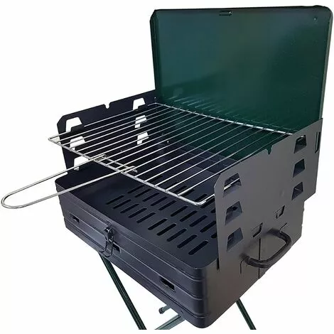 MEDIA WAVE STORE ® Barbecue Pliable Avec Valise BAR007 42x31xH80 Cm Avec Grille En Acier 4 MEDIA WAVE STORE ® Barbecue Pliable Avec Valise BAR007 42x31xH80 Cm Avec Grille En Acier – Image 2