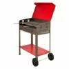 MEDIA WAVE STORE ® Barbecue CharbonVanessa Art. 501b Iron Red 35x50x80h Cm En Métal -France Barbecue Soldes Boutique 59228021 1
