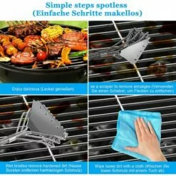 ZOLGINAH Brosse Barbecue, Brosse De Nettoyage Barbecue, 18 Pouces De Long, Pour Grille à Gaz, Grille Au Charbon De Bois Et Grille électrique (Brosse Nettoyage Barbecue) 10 ZOLGINAH Brosse Barbecue, Brosse De Nettoyage Barbecue, 18 Pouces De Long, Pour Grille à Gaz, Grille Au Charbon De Bois Et Grille électrique (Brosse Nettoyage Barbecue) -France Barbecue Soldes Boutique 59344192 4