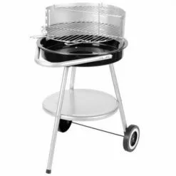 BBQ Barbecue à Charbon De Bois Sur Roulettes Avec Grille Réglable - 47x47cm -France Barbecue Soldes Boutique 59408929 4