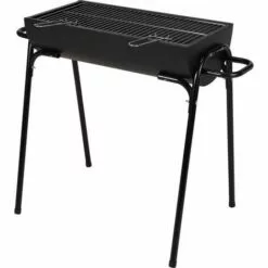 BBQ Barbecue Au Charbon De Bois Sur Pieds - 88cm - Surface De Grillage 60x29 Cm - Noir Couvercle Inclus -France Barbecue Soldes Boutique 59408945 3