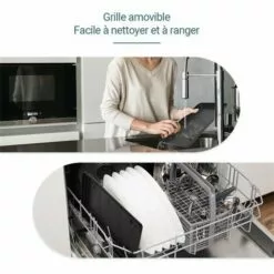 FIMEI Grille Electrique Barbecue De Table Puissance 1400W Sans Fumée,Température Réglable,Bac à Eau, Noir 50 Cm X 9 Cm X 23 Cm 9 FIMEI Grille Electrique Barbecue De Table Puissance 1400W Sans Fumée,Température Réglable,Bac à Eau, Noir 50 Cm X 9 Cm X 23 Cm -France Barbecue Soldes Boutique 60100341 3