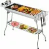 PESCE Barbecue Charbon, BBQ Barbecue à Charbon De Table En Acier Inoxydable Pliable Four Grille De Cuisson Démontable Pour 5-10 Personnes Pour Barbecue De Jardin Extérieur Camping 1 PESCE Barbecue Charbon, BBQ Barbecue à Charbon De Table En Acier Inoxydable Pliable Four Grille De Cuisson Démontable Pour 5-10 Personnes Pour Barbecue De Jardin Extérieur Camping -France Barbecue Soldes Boutique 60169935 1