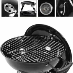 PESCE Barbecues à Charbon Barbecue Rond Gril Barbecue Charbon De Bois En Plein Air Camping Voyage Barbecues Et Fumoirs 47 X 49 X 80 Cm -France Barbecue Soldes Boutique 60170000 4