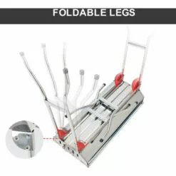 IKAYAA Barbecue En Acier Inoxydable Grand Extérieur Domestique Facile à Plier Portable Barbecue Support à Viande Léger Pique-nique Barbecue Gril à Charbon De Bois Avec Panier De Rangement étagère Poêle à Frire Pour Les Campeurs En Plein Air, Les Amateurs De Barb -France Barbecue Soldes Boutique 60365050 4