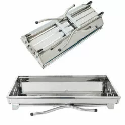 IKAYAA Barbecue En Acier Inoxydable Grand Extérieur Domestique Facile à Plier Portable Barbecue Support à Viande Léger Pique-nique Barbecue Gril à Charbon De Bois Avec Panier De Rangement étagère Poêle à Frire Pour Les Campeurs En Plein Air, Les Amateurs De Barb -France Barbecue Soldes Boutique 60365050 5