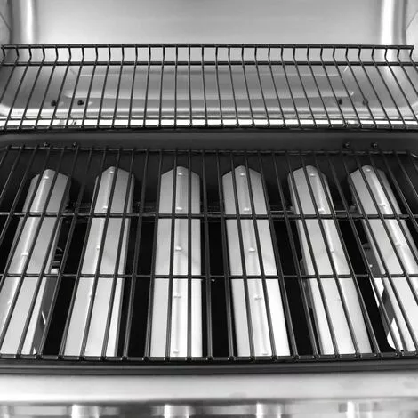 Topdeal Barbecue Gril à Gaz Avec 6 Brûleurs Noir Et Argenté FF48553_FR 4 Topdeal Barbecue Gril à Gaz Avec 6 Brûleurs Noir Et Argenté FF48553_FR – Image 2