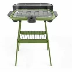 LIVOO Barbecue électrique D'intérieur Sur Pieds 2en1 2000W Vert Kaki - Vert