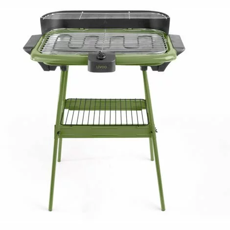 LIVOO Barbecue électrique D'intérieur Sur Pieds 2en1 2000W Vert Kaki - Vert 3 LIVOO Barbecue électrique D'intérieur Sur Pieds 2en1 2000W Vert Kaki - Vert