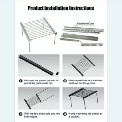 LTS FAFA Arrive Mini Pocket Bbq Grill Portable En Acier Inoxydable Bbq Gr -France Barbecue Soldes Boutique 61134366 5