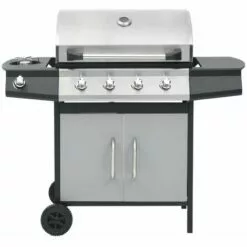 FIMEI Barbecue à Gaz 4+1 Zones Cuisson Noir Et Argenté Acier Et Inox -France Barbecue Soldes Boutique 61381512 3