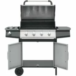 FIMEI Barbecue à Gaz 4+1 Zones Cuisson Noir Et Argenté Acier Et Inox -France Barbecue Soldes Boutique 61381512 4