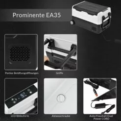 GROSMONDE Glacière Portable à Compresseur, 31,5L Double Zone, Contr?le APP, Les Voyages Et L'utilisation à Domicile. -France Barbecue Soldes Boutique 63587031 3