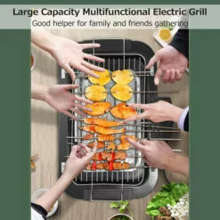 TANCYCO Gril électrique Ménage En Acier Inoxydable Fonction Multiple 2000W Haute Puissance 50-350℃ Plaque De Cuisson électrique Portable Extérieure Barbecue Brochettes Grill 9 TANCYCO Gril électrique Ménage En Acier Inoxydable Fonction Multiple 2000W Haute Puissance 50-350℃ Plaque De Cuisson électrique Portable Extérieure Barbecue Brochettes Grill -France Barbecue Soldes Boutique 63632015 3