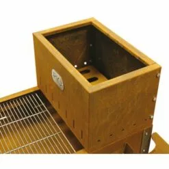 BRIXO Barbecue Bois Et Charbon Acier Corten 47 X 90 X H108 Cm Grille 45 X 50 Cm EL GAUCHO -France Barbecue Soldes Boutique 63680954 4