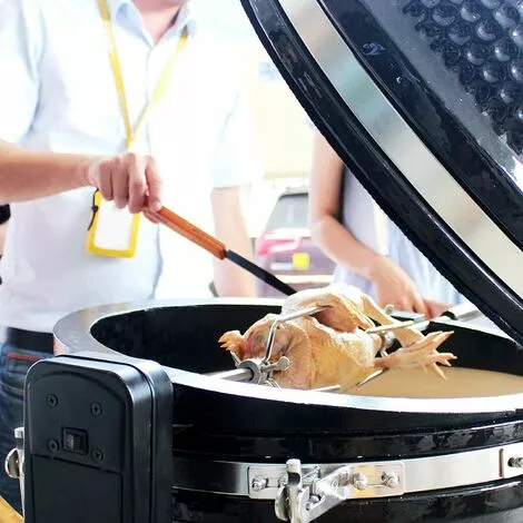 MEZHENG 2 Pcs Fourchette Tourne Broche Fourchette à Barbecue Pour Rôtissoire à Gril Outil Pour Barbecue 7 MEZHENG 2 Pcs Fourchette Tourne Broche Fourchette à Barbecue Pour Rôtissoire à Gril Outil Pour Barbecue – Image 5