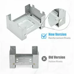LIFCAUSAL Réchaud Pliant De Camping Réchaud à Combustible à Alcool Solide Réchaud à Barbecue Pliable Pour Les Voyages, La Randonnée, Le Camping, Le Pique-nique, Le Barbecue (argent) -France Barbecue Soldes Boutique 63810676 5