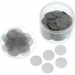 FUHUIDATRADING 150 Pièces Pipe Screen En Acier Inoxydable Écrans De Fumer Filtres à Écran De Pipe 15 Mm Avec Boîte De Rangement